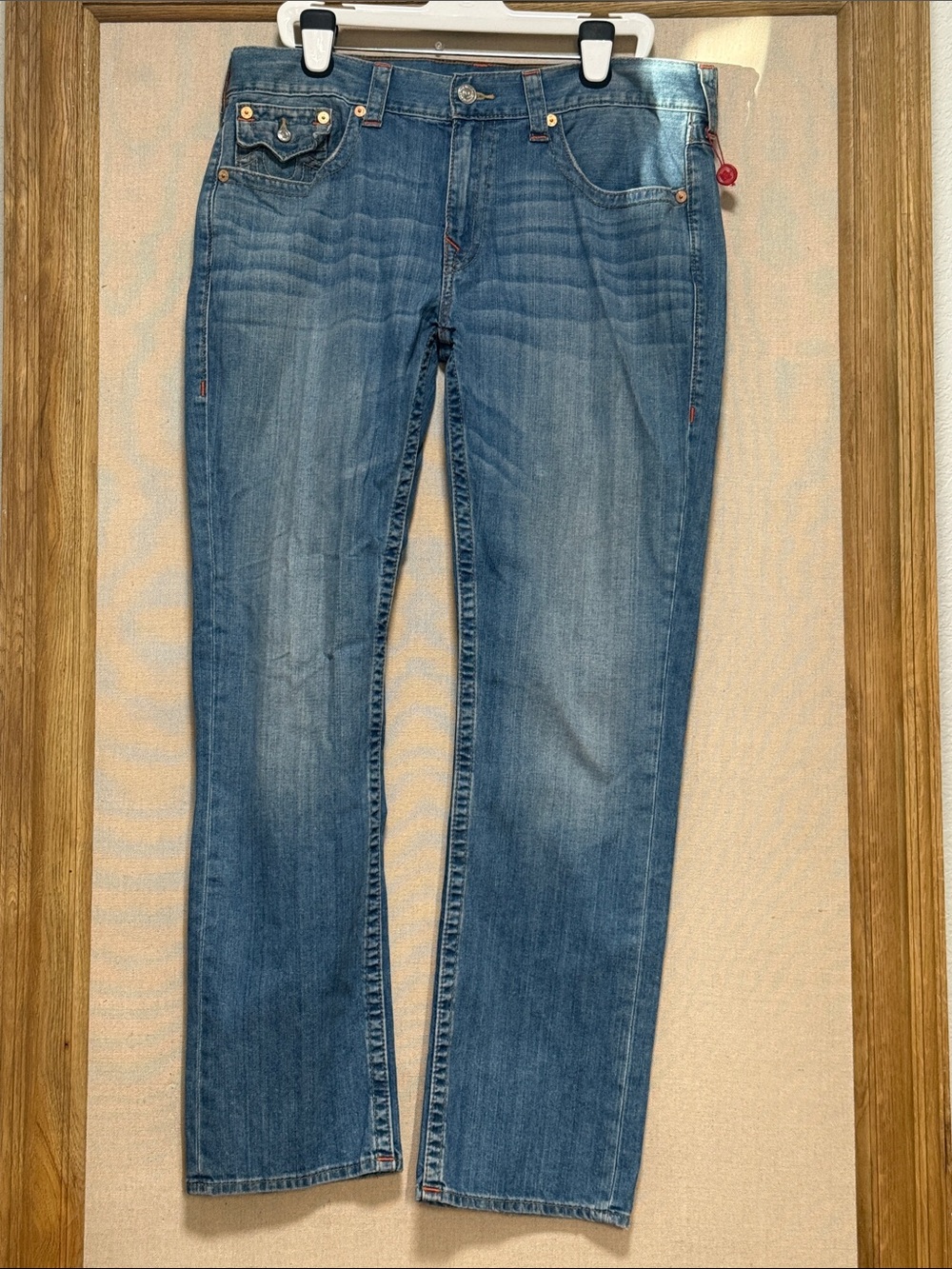New True Religion Slim W‎ Flap Old Jeans Size W38